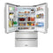 Autograph Edition 36 In. 22.5 Cu. Ft. Counter-depth French Door Refrigerator With Ice Maker In Fingerprint-resistant Stainless Steel And Polished Nickel Helix Handles
