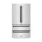 Autograph Edition 36 In. 22.5 Cu. Ft. Counter-depth French Door Refrigerator With Ice Maker In Fingerprint-resistant Stainless Steel With Matte Black Traditional Handles