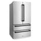 Autograph Edition 36 In. 22.5 Cu. Ft. Counter-depth French Door Refrigerator With Ice Maker In Fingerprint-resistant Stainless Steel With Matte Black Traditional Handles