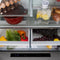 Autograph Edition 36 In. 21.6 Cu. Ft. Counter-depth French Door Refrigerator With Water And Ice Dispenser In Fingerprint-resistant Stainless Steel With Champagne Bronze Traditional Handles