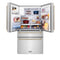 Autograph Edition 36 In. 21.6 Cu. Ft. Counter-depth French Door Refrigerator With Water And Ice Dispenser In Fingerprint-resistant Stainless Steel With Polished Gold Traditional Handles