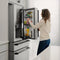 Autograph Edition 36 In. 21.6 Cu. Ft. Counter-depth French Door Refrigerator With Water And Ice Dispenser In Fingerprint-resistant Stainless Steel With Matte Black Traditional Handles