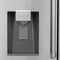 Autograph Edition 36 In. 21.6 Cu. Ft. Counter-depth French Door Refrigerator With Water And Ice Dispenser In Fingerprint-resistant Stainless Steel With Matte Black Traditional Handles