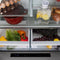 Autograph Edition 36 In. 21.6 Cu. Ft. Counter-depth French Door Refrigerator With Water And Ice Dispenser In Fingerprint-resistant Stainless Steel With Matte Black Traditional Handles