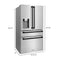 Autograph Edition 36 In. 21.6 Cu. Ft. Counter-depth French Door Refrigerator With Water And Ice Dispenser In Fingerprint-resistant Stainless Steel With Matte Black Traditional Handles