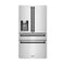 Autograph Edition 36 In. 21.6 Cu. Ft. Counter-depth French Door Refrigerator With Water And Ice Dispenser In Fingerprint-resistant Stainless Steel With Matte Black Traditional Handles