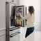 Autograph Edition 36 In. 21.6 Cu. Ft. Counter-depth French Door Refrigerator With Water And Ice Dispenser In Fingerprint-resistant Stainless Steel With Matte Black Traditional Handles