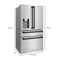 Autograph Edition 36 In. 21.6 Cu. Ft. Counter-depth French Door Refrigerator With Water And Ice Dispenser In Fingerprint-resistant Stainless Steel With Matte Black Traditional Handles
