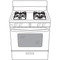 30" Free-standing Gas Range With Cordless Battery Ignition