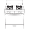 30" Free-standing Gas Range