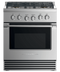 30" Series 7 Professional 4 Burner Gas Range, LPG