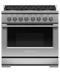 36" Series 7 Professional 6 Burner Gas Range, Natural Gas