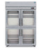 Refrigerator, Two Section Upright, Stainless Doors with Lock