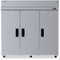 Refrigerator, Three Section Upright, Full Stainless Doors with Lock