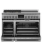 Dual Fuel Range, 48", 4 Burners, 4 Induction Zones, Self-cleaning, LPG