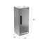 25 in. Commercial Stainless Steel 1-Door Reach-In Freezer, 12 cu. ft