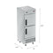 29 in. Commercial Stainless Steel Solid Half Door Reach-In Freezer 23 cu. ft.