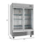 54 in. Two Glass Door Reach-In Freezer 47 cu ft
