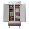 39 in. Commercial Stainless Steel 2-Door Reach-In Freezer, 30 cu. ft
