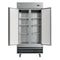 39 in. Commercial Stainless Steel 2-Door Reach-In Freezer, 30 cu. ft