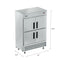 54 in. Commercial Stainless Steel Solid Half Door Reach-In Freezer, 47 cu. ft