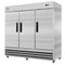 82 in. Three-Door Reach-In Freezer 72 cu ft