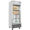 29 in. One Glass Door Reach-In Refrigerator, 21 Cu. Ft. in Stainless-Steel