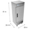 29 in. One-Door Reach-In Refrigerator - 15.5 Cu Ft.
