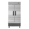 39 in. Commercial Stainless Steel 2-Door Reach-In Refrigerator, 30 cu. ft