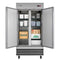 39 in. Commercial Stainless Steel 2-Door Reach-In Refrigerator, 30 cu. ft