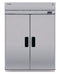 Refrigerator, Two Section Roll-In Upright, Full Stainless Doors with Lock