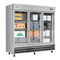 81 in. Three-Door Reach-In Refrigerator - 72 Cu Ft