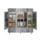 80 in. Three Door Commercial Reach In Refrigerator 72 cu. ft