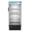 Refrigerator, Single Section Glass Door Merchandiser – Silver Exterior