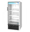 Refrigerator, Single Section Glass Door Merchandiser – Silver Exterior