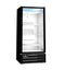 Refrigerator, Single Section Glass Door Merchandiser – Black Exterior