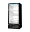 Refrigerator, Single Section Glass Door Merchandiser – Black Exterior