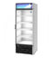 Refrigerator, Single Section Glass Door Merchandiser – Silver Exterior