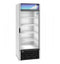 Refrigerator, Single Section Glass Door Merchandiser – Silver Exterior