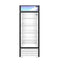 Refrigerator, Single Section Glass Door Merchandiser – White Exterior