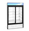 Refrigerator, Two Section Glass Door Merchandiser – White Exterior