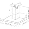 30Inch Convertible WallMount Chimney Range Hood w/ Heat Sentry, 370 CFM,