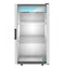 Countertop Refrigerator, Single Section Glass Door Merchandiser – Silver Exterior