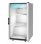 Countertop Refrigerator, Single Section Glass Door Merchandiser – Silver Exterior