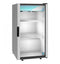 Countertop Refrigerator, Single Section Glass Door Merchandiser – Silver Exterior
