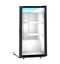 Countertop Refrigerator, Single Section Glass Door Merchandiser – White Exterior