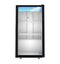 Countertop Refrigerator, Single Section Glass Door Merchandiser – White Exterior