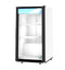 Countertop Refrigerator, Single Section Glass Door Merchandiser – White Exterior