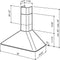 30Inch WallMount Chimney Range Hood, ENERGY STAR, 290 CFM,