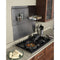 42-Inch Backsplash with shelves in Stainless Steel